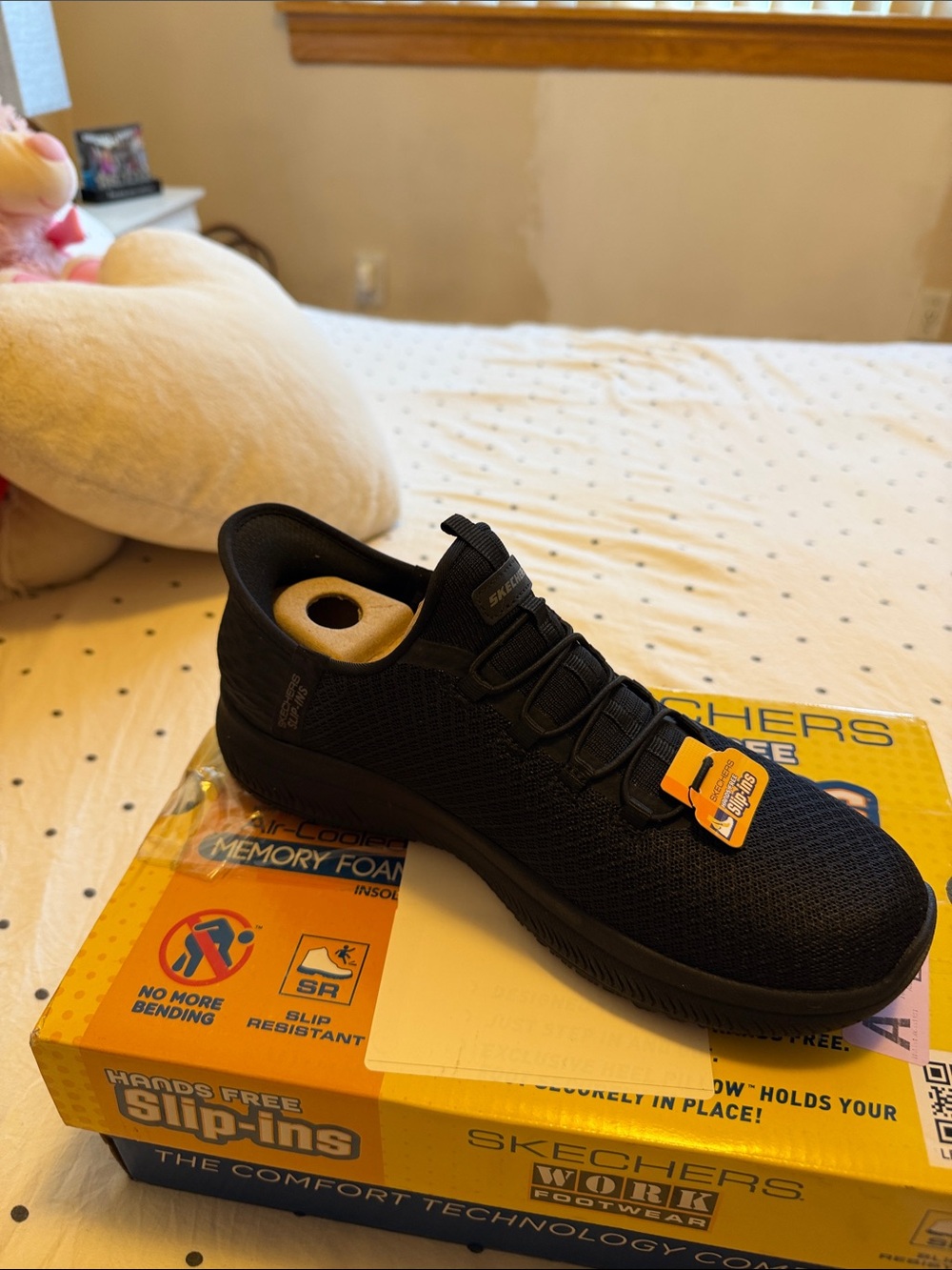 Skechers Kids Black Slip-On Knit Sneaker